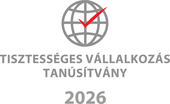 Tisztességes Vállalkozás Tanúsítvány 2026 jelzés